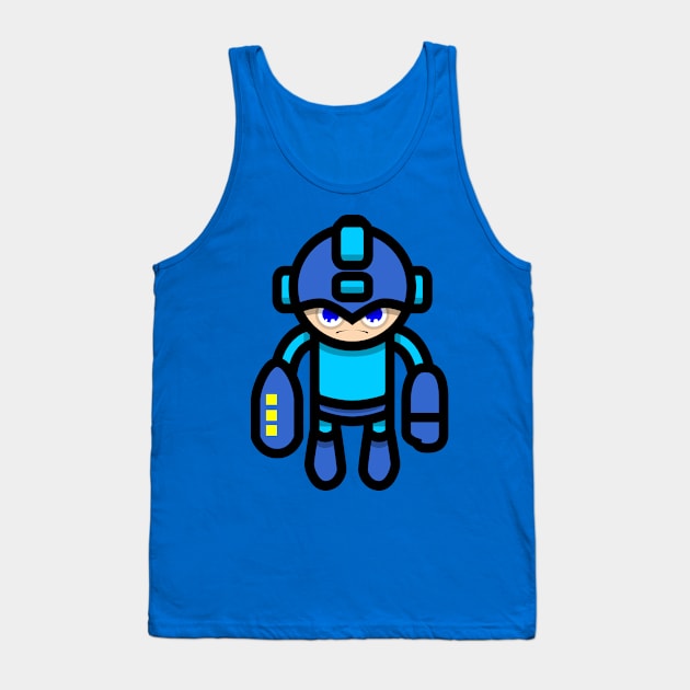 Mini-Mega-Man Tank Top by famousafterdeath